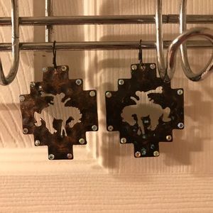 Hippie Cowgirl Bucking Horse Earrings